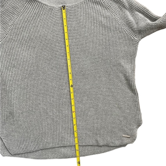 MICHAEL Michael Kors Women’s Cowl Neck Waffle Sweater Gray Size Large - Picture 9 of 10